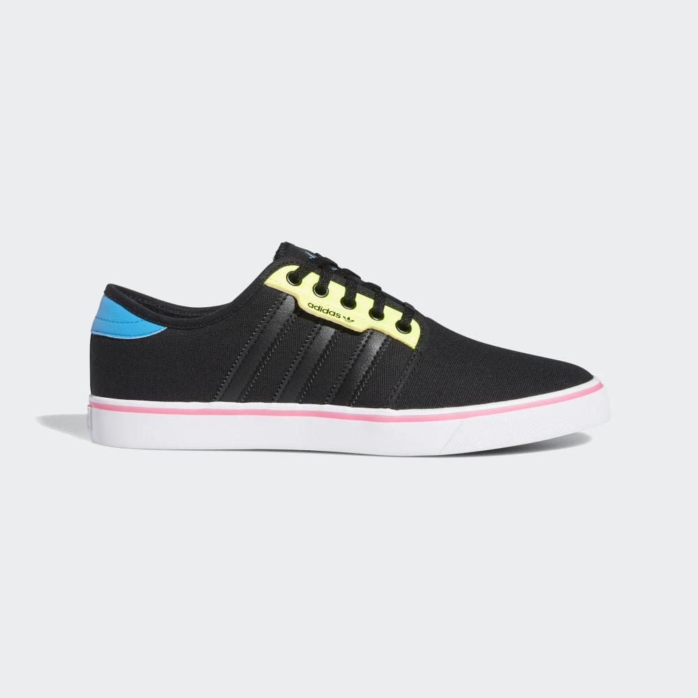 Adidas Seeley Férfi Originals Cipő Fekete/Világos Türkiz/Sárga Akció 318245-PZB